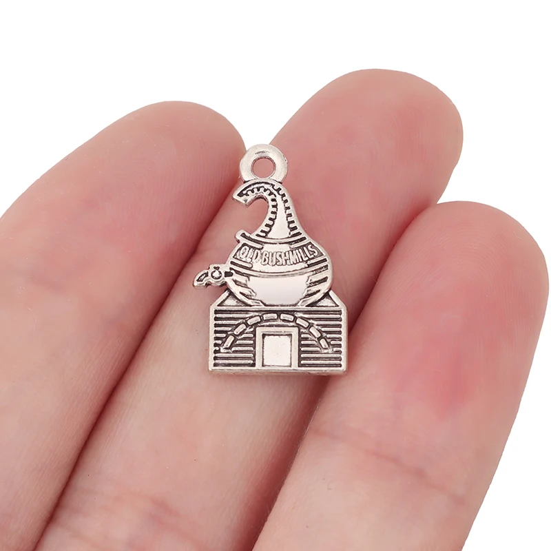 10 x Tibetan Silver Bushmills Distillery Charms Pendants for DIY Necklace Bracelet Jewelry Making Findings Accessories 21x14mm