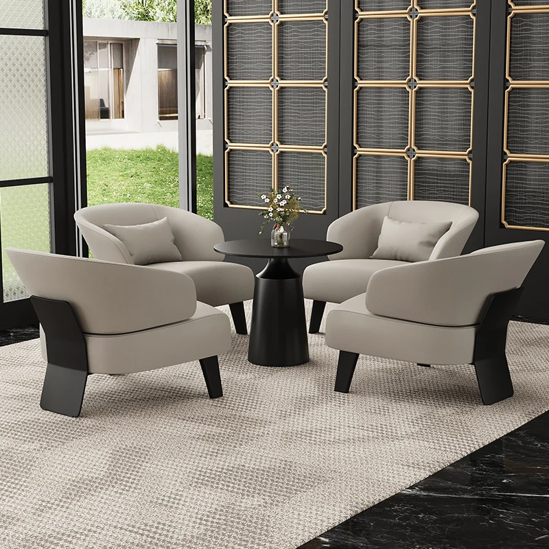 

Single casual sofa chair, living room balcony designer sofa chair