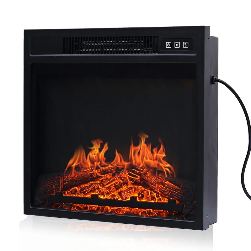 Lareira falsa elétrica com chama 3D, lareira falsa, núcleo decorativo, 220V, 1400W