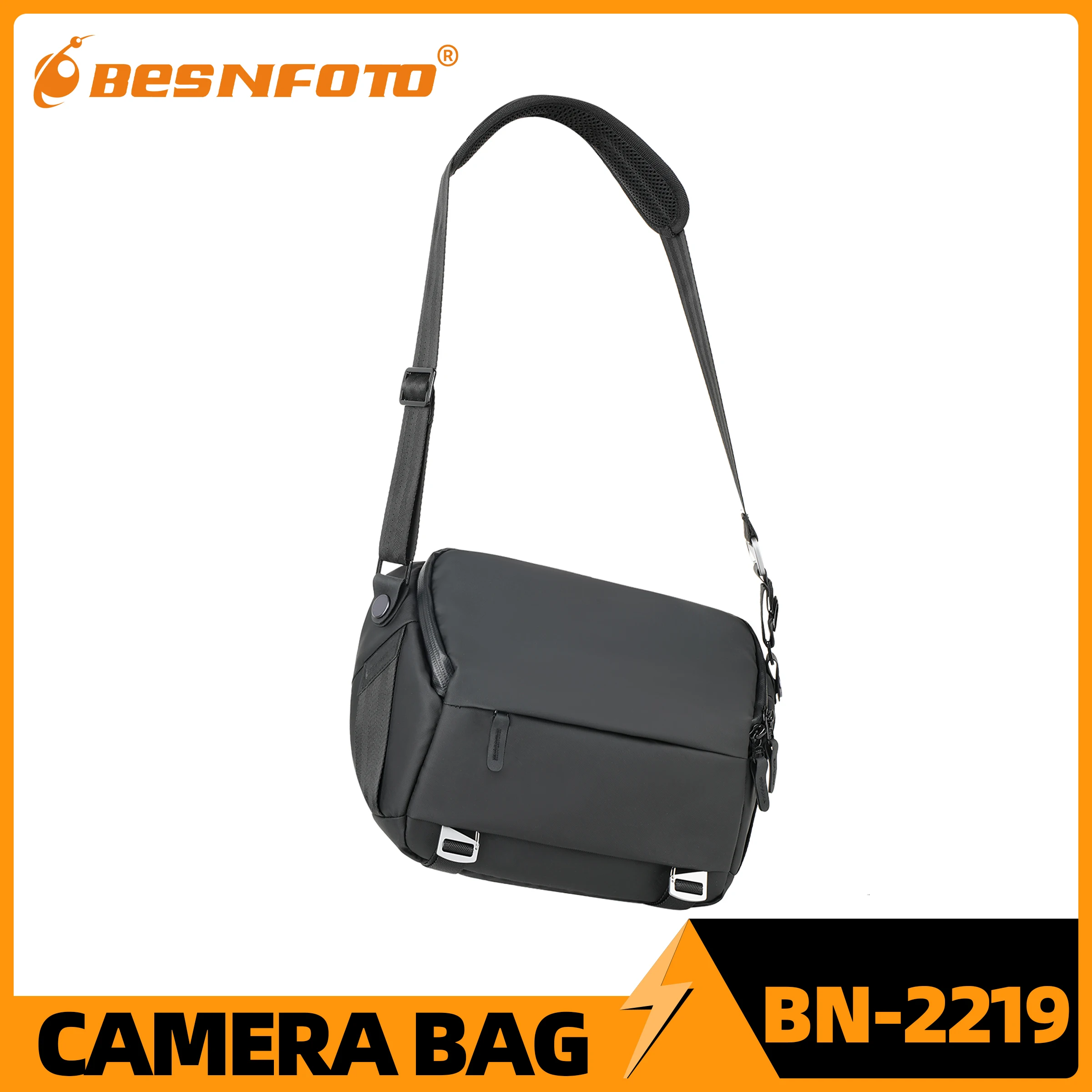 Besnfoto Compact Camera Backpack Small Waterproof Sling Bag Lightweight Travel Shoulder Pack for DSLR SLR Mirrorless Cameras