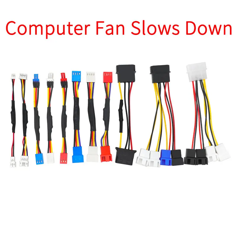 Computer chassis fan 4 pin speed line graphics card fan 2.5P speed 4PIN mute 4D3pin radiator