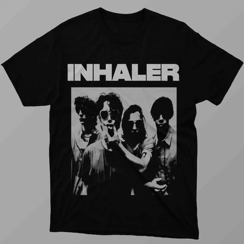 Inhaler Tshirt Fashion Top tee T Shirt Short Sleeve Cotton Men's Crew Neck Printed Tee