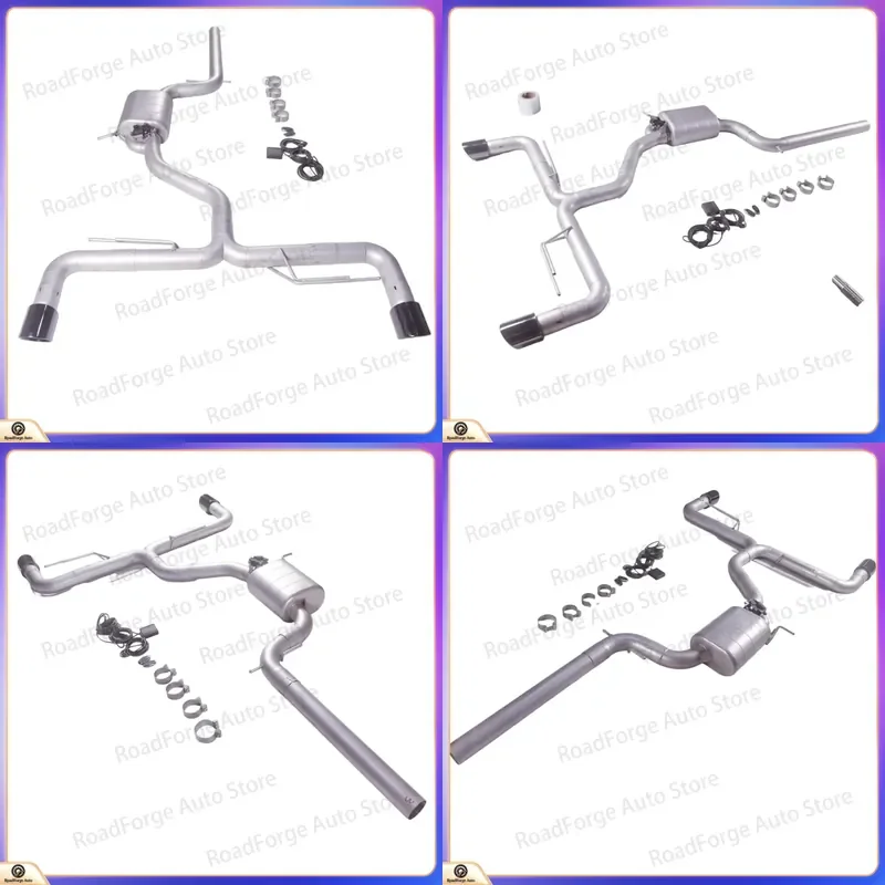 Catback Exhaust System for Scirocco R 2.0T 2009-2016 3 Inch Pipe Design with Dual Black Tips