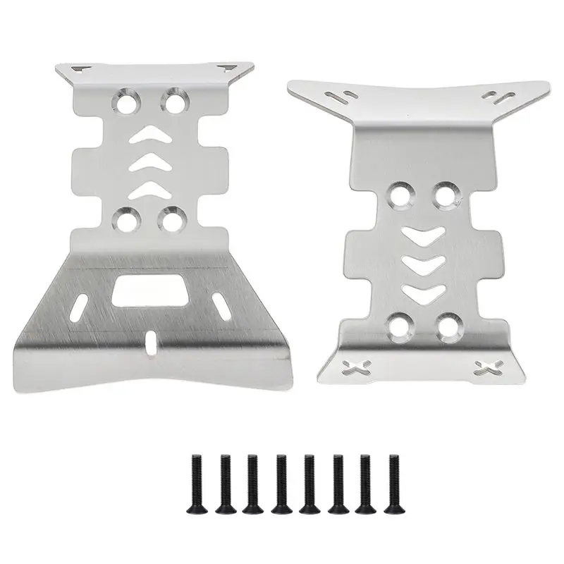 DELAM-RC Chassis Armor Guard Set For ARRMA 1/16 Quake Gorgon GROM 4X4 RTR RC Stainless Steel Protection Parts