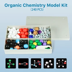 Organic Chemistry Model Kit (240 PCS) - Molecular Models Kit with Atoms, Bonds, Chemistry Molecular Model Kit Organic