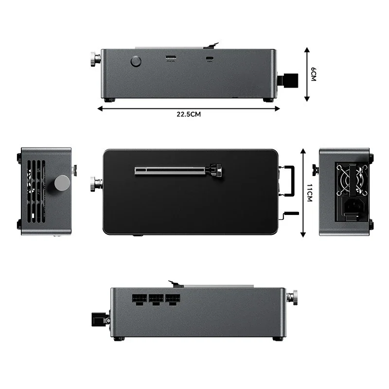 Graphics card docking station AG02 usb4 oculink dual interface, built-in 800W power supply AG01