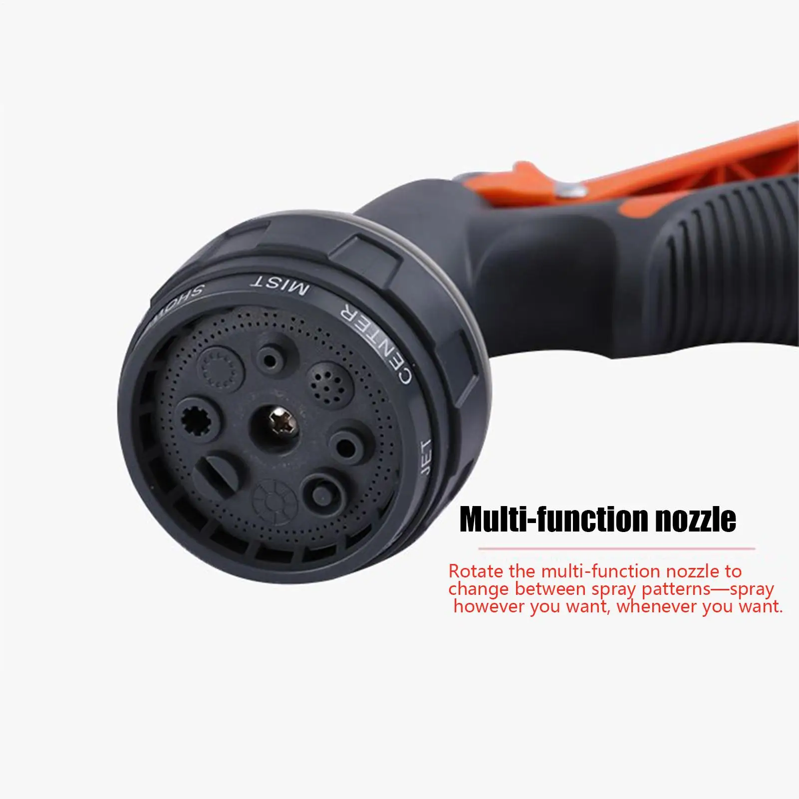 

Lawn Spray Watering 8 Spray Modes Garden Tools For Garden Washing Car High Pressure Water Tool Adjustable Hose Sprinkle Nozzle