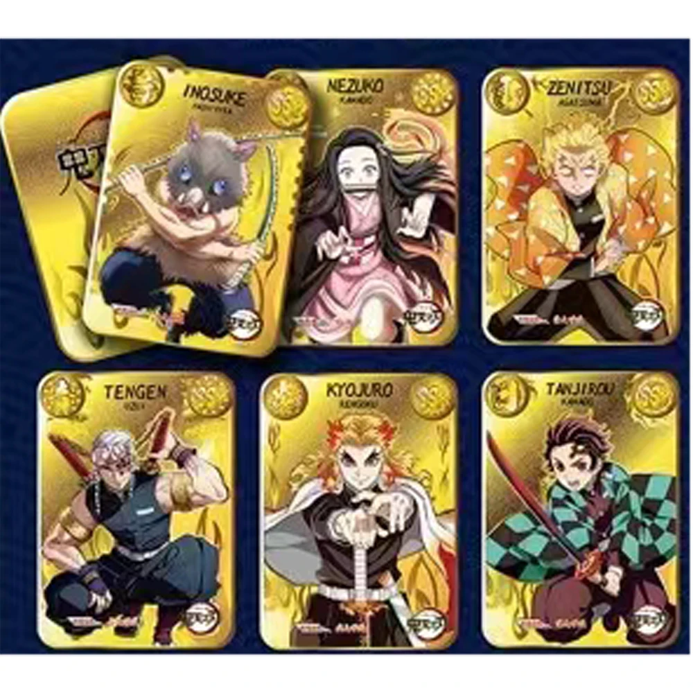 Demon Slayer Cards Collections Booster Box Japanese Anime Game Child Collectibles Kids ToysBirthday gifts