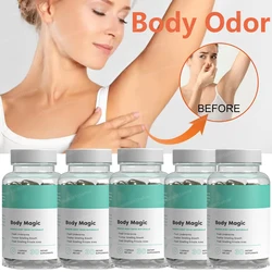 5 Bottles Deodorant Body Deodorizing Supplement Fresh Underarms Fresh Private Area Fresher Smelling Breath Chlorophyll Capsules