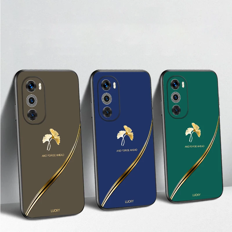 

Gold foil ginkgo leaves For Motorola Moto G 04 G05 14 15 24 34 35 54 55 75 84 85 Edge 40 50 Fusion 60 Fusion TPU soft phone case