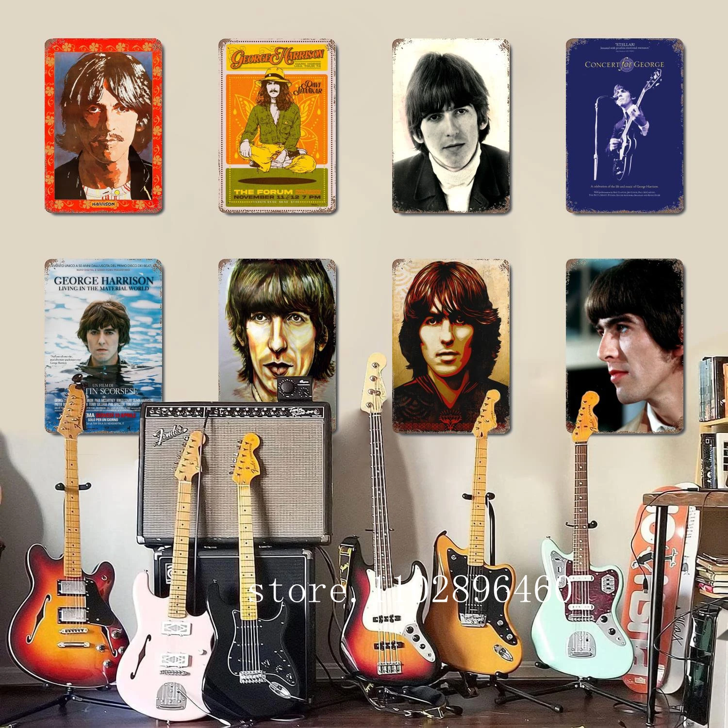 george harrison Metal Plaques & Signs wall decor Vintage Tin Signs Captain Metal Poster Decor for Bar Pub Club Wall Decoration