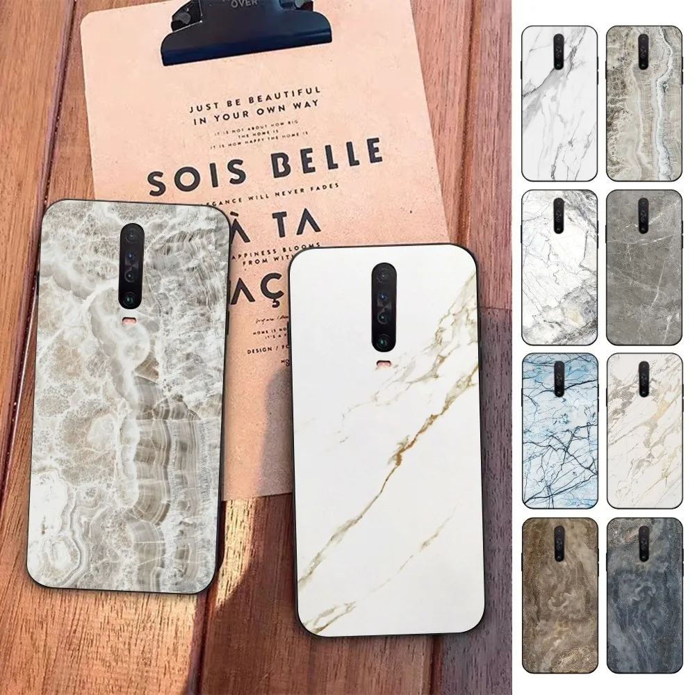 Crack Marble Phone Case For Redmi 5 6 7 8 9 10 plus pro 6 7 8 9 A GO K20 K30 K40 pro plus F3 Fundas