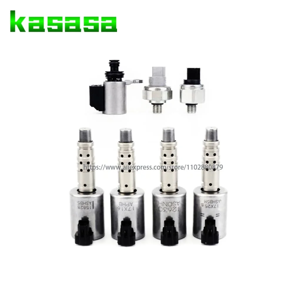 Brand New 7PCS JF017E JF016E RE0F10D Transmission Solenoid Kit SET For Nissan Altima Murano Pathfinder 2012-2016