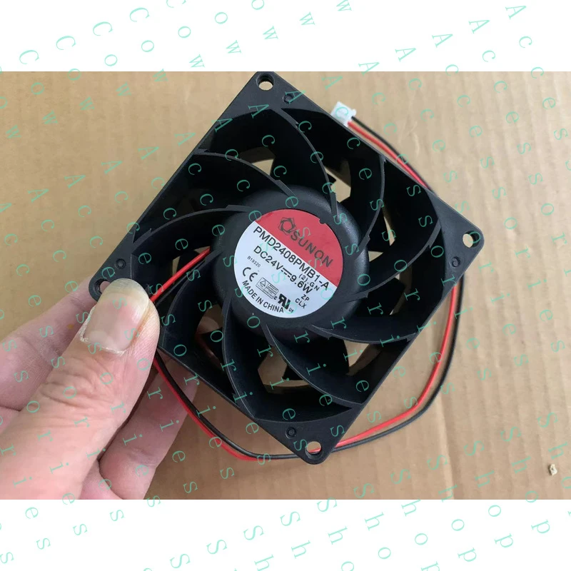 PP+ 1X   9.6W 8038 80x80x38mm 8cm 2-wire Converter Cooling Fan PMD2408PMB1-A DC 24V