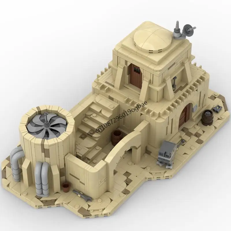 Novo 1919 pçs famoso estrela batalha filme moc tatooined casa modular quebra-cabeça personalizado diy ideias criativas crianças brinquedos presentes de aniversário