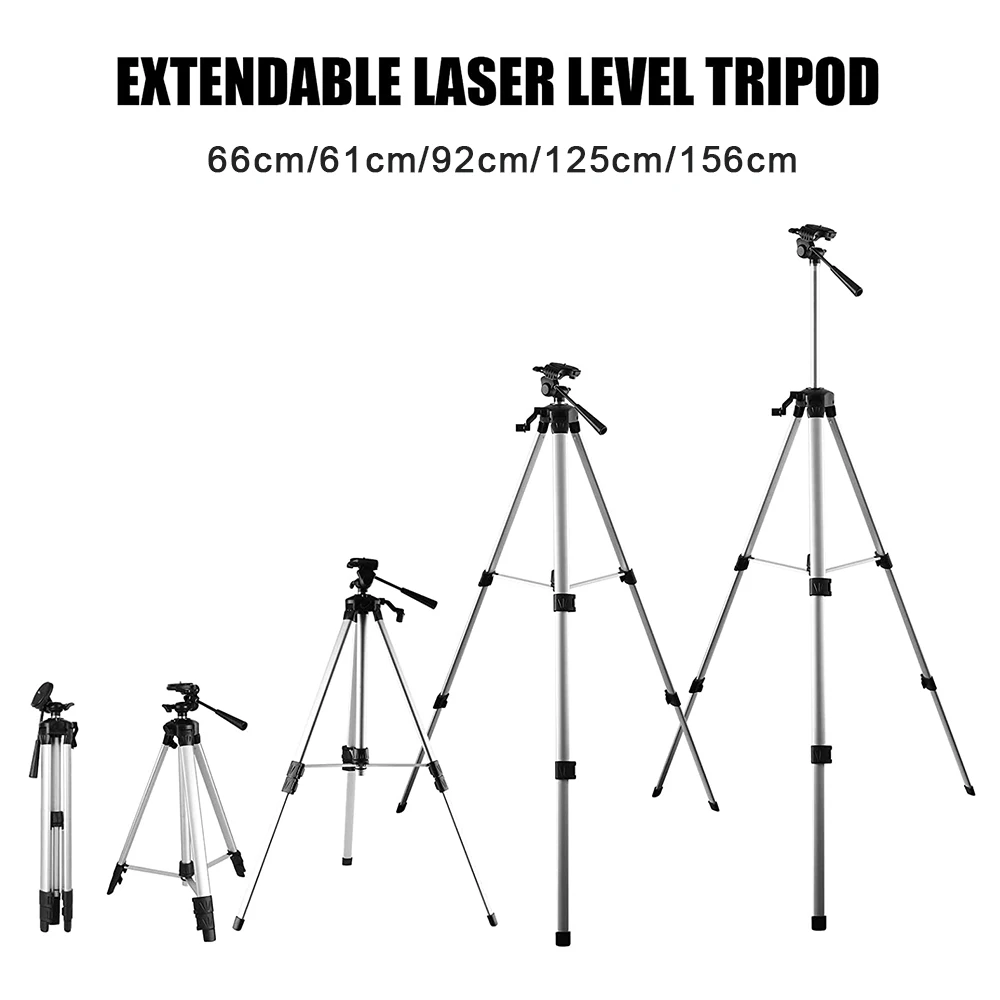 FIRECORE Tripod For Laser Level 1.56M 1/4" Interface 360° Adjustable Aluminum Laser Level Bracket