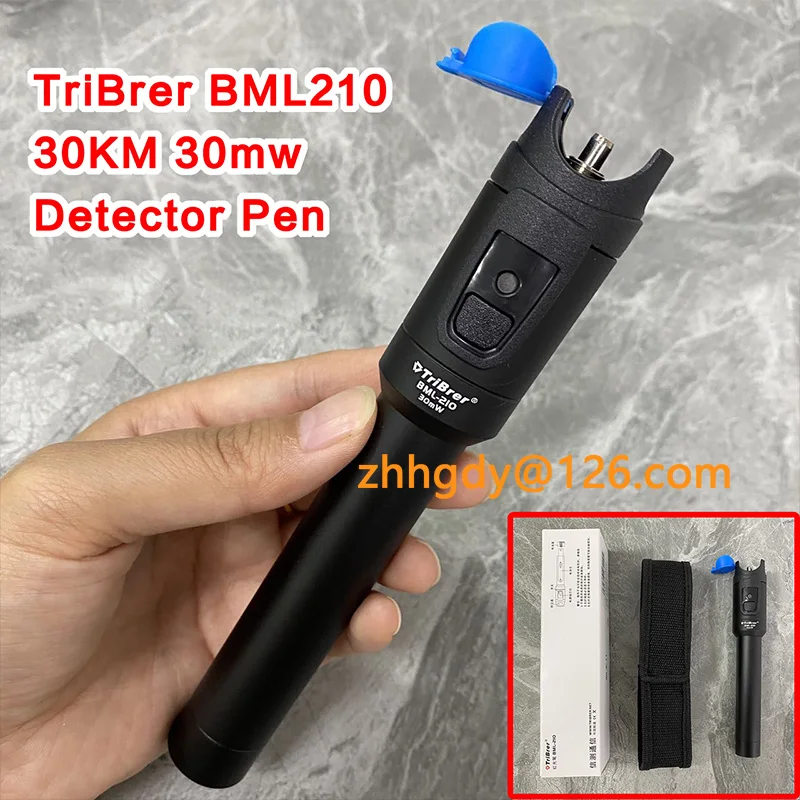 TriBrer BML210 10mw 20mw 30mw VFL Fiber Optic Visual Fault Detector Pen 10KM 20KM 30KM Optical Fiber Test Pen Light Pen Locator