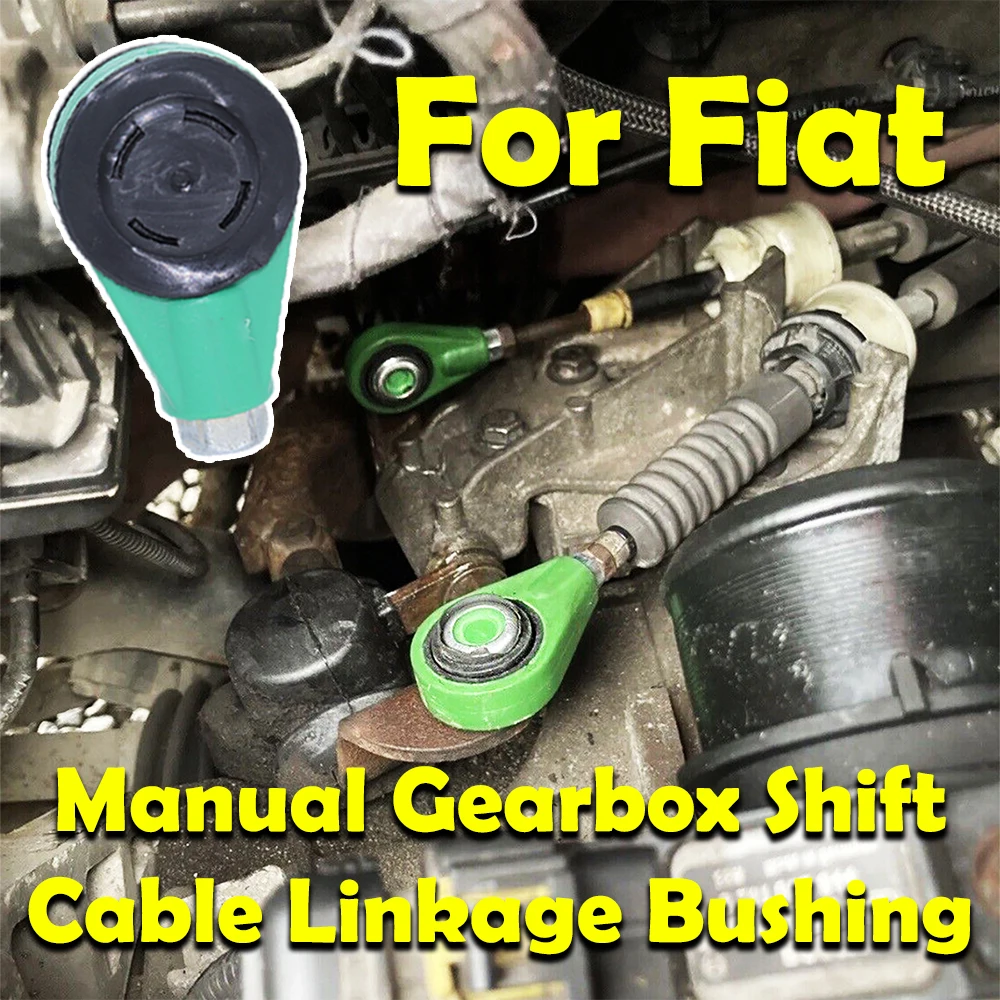 Gearbox Shift Cable Linkage Pivoted Bushing For Ford KA Fiat Punto 500 Punto Repair Kit Shifter Lever Selector Connect Both End