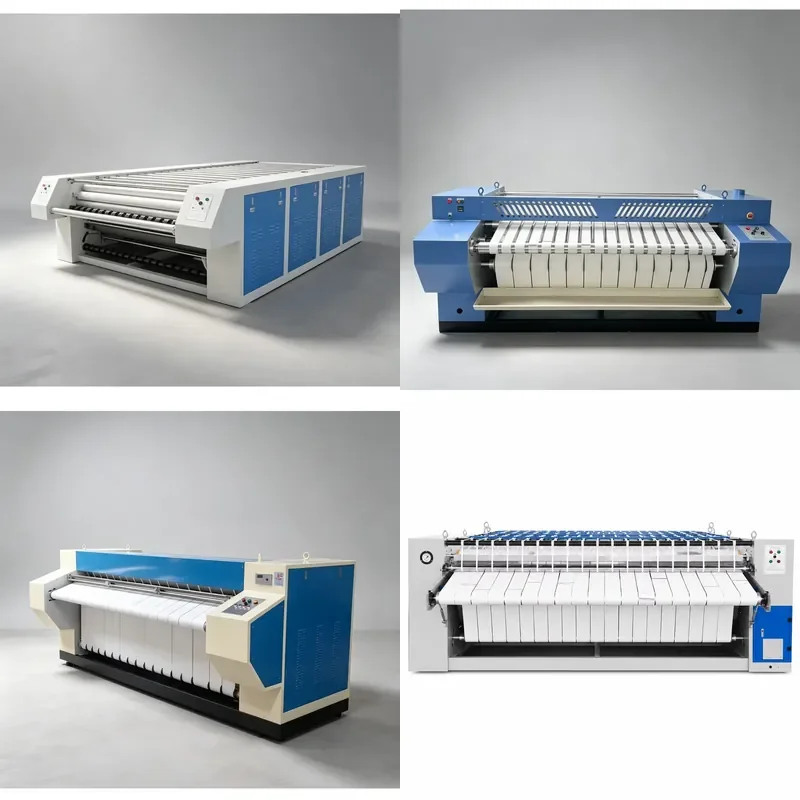 Heavy Industrial Ironing Machine 5 Rollers Max Width 3300mm Commercial Laundry Ironer for Hotel Hospital Factory Use