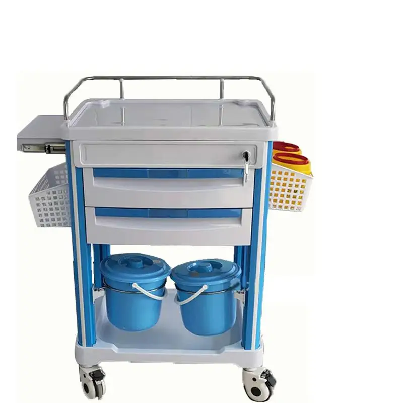 Hospital Medical Trolley Cart with Excellent After-sales Service Made of ABS Material
