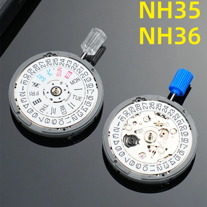 

NH35 NH36 Япония Sek NH35A Модернизированный механический механизм премиум-класса 24 камня Автоматический механизм с автоподзаводом Запасные части