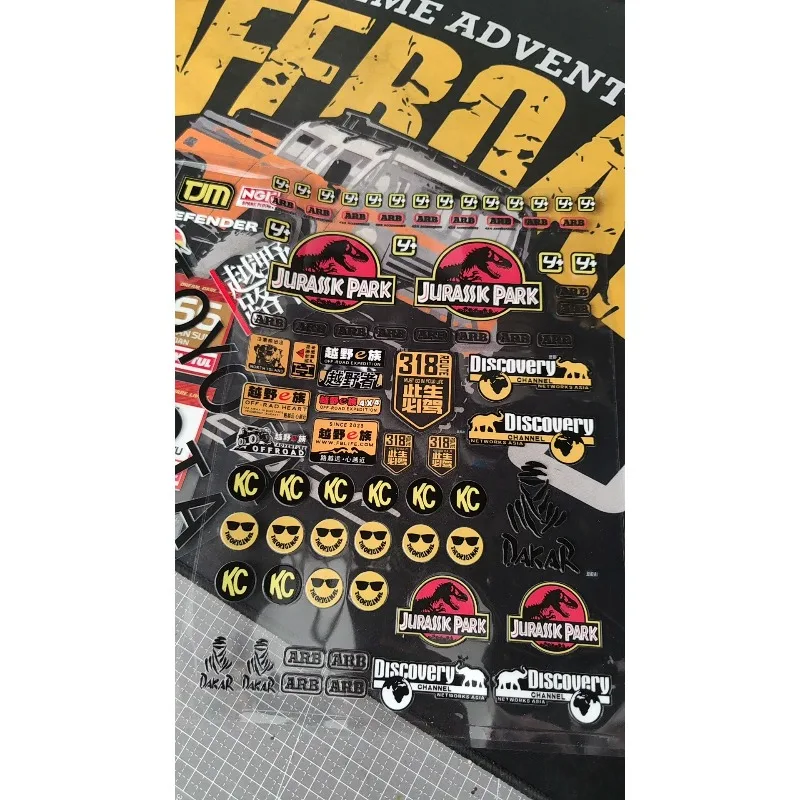 

Simulated Body Shell Sticker Decoration for 1/10 RC Crawler Car Traxxas TRX4 Defender Bronco AXIAL SCX10 RC4WD D90 Wraith Parts