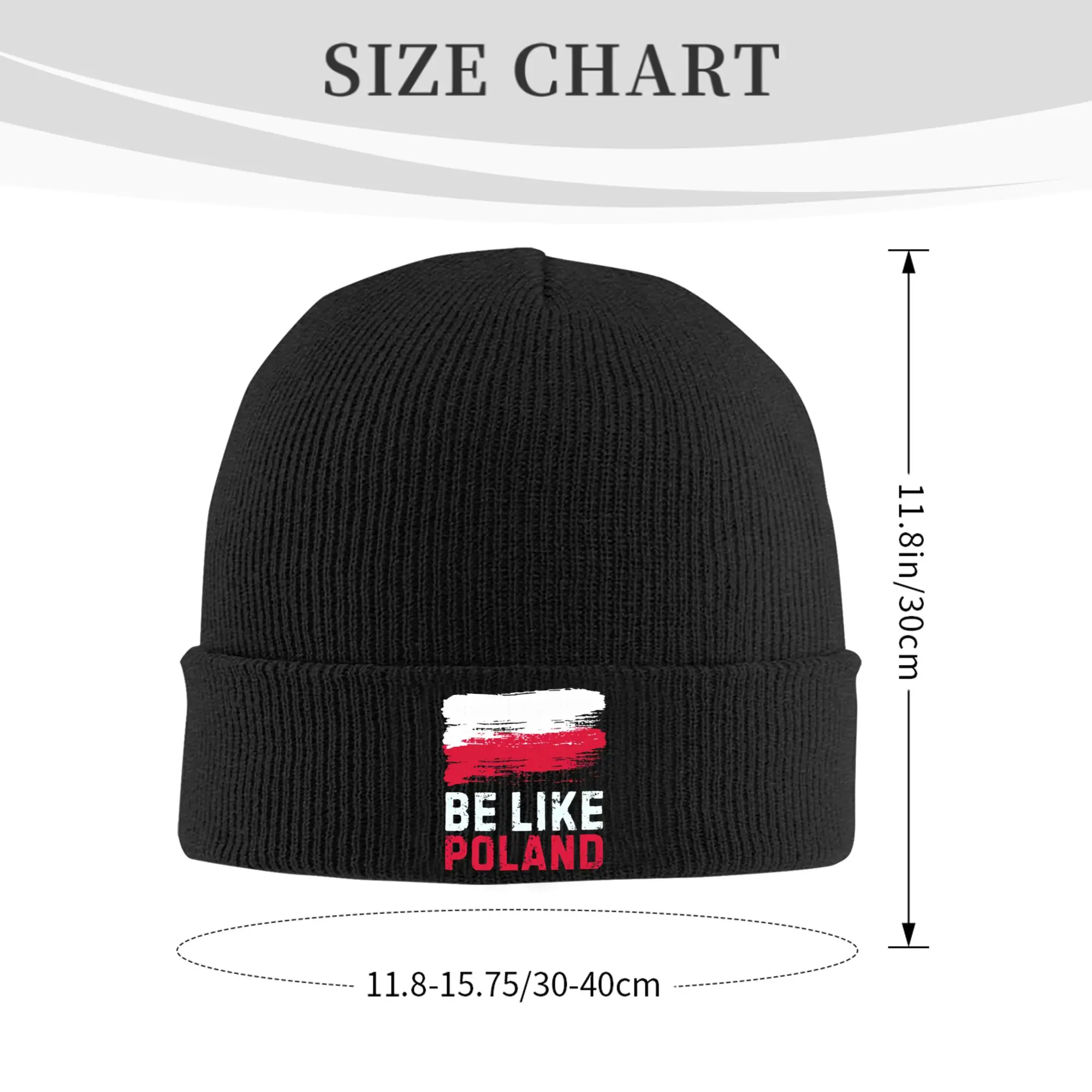 Be Like Poland Knit Hat Beanie Autumn Winter Hat Warm Unisex  Color Political  Caps for Men Women Gift,