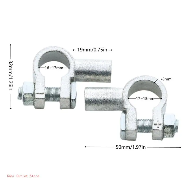 Top Post Battery Terminals Wire Cable Clamps 12V/24V Terminal Electric Connector