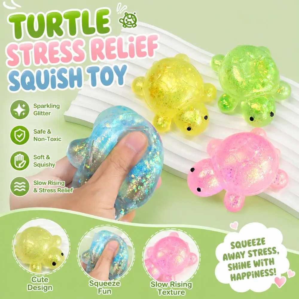 Novelty Pinch Le Turtle Squeeze Anxiety Relief Creative Fidget Soft Slow Rebound Gift