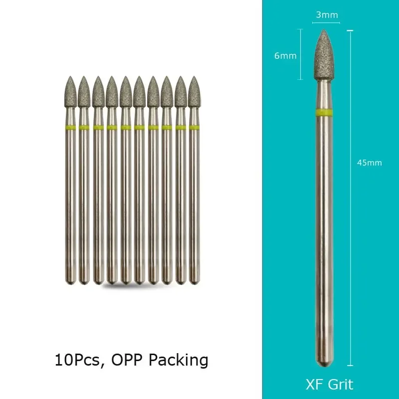 Cone Diamond Cuticle Bit for Manicure Nail Drill Accessory