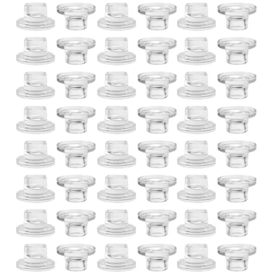 

Набор подсвечников ZQXJWF из прозрачного стекла с коническим основанием, элегантный дизайн для украшения обеденного стола, центрального элемента стола, свадеб и вечеринок