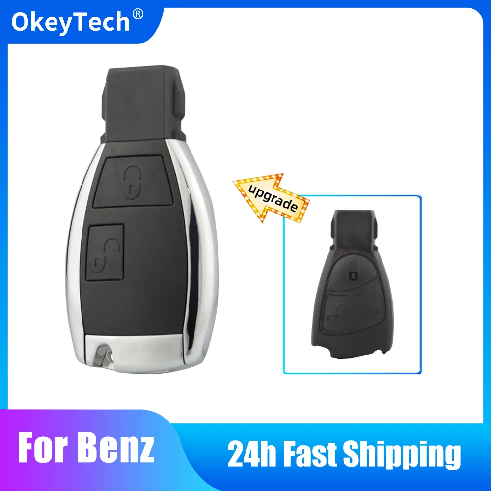 

OkeyTech For Benz Mercedes C E S M CLS CLK W203 W205 W211GL SLK S Class CL55 AMG Modified Remote Car Key Shell Smart Fob