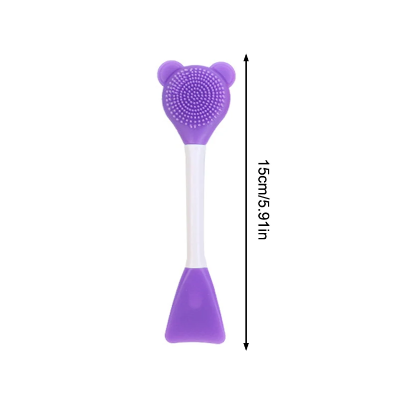 2 In 1 Siliconen Mee-eter Gezichtsreiniging & Masker Borstel Spatel Diepe Reiniging Peeling Scrub Porie Gezichtsverzorging Gereedschap