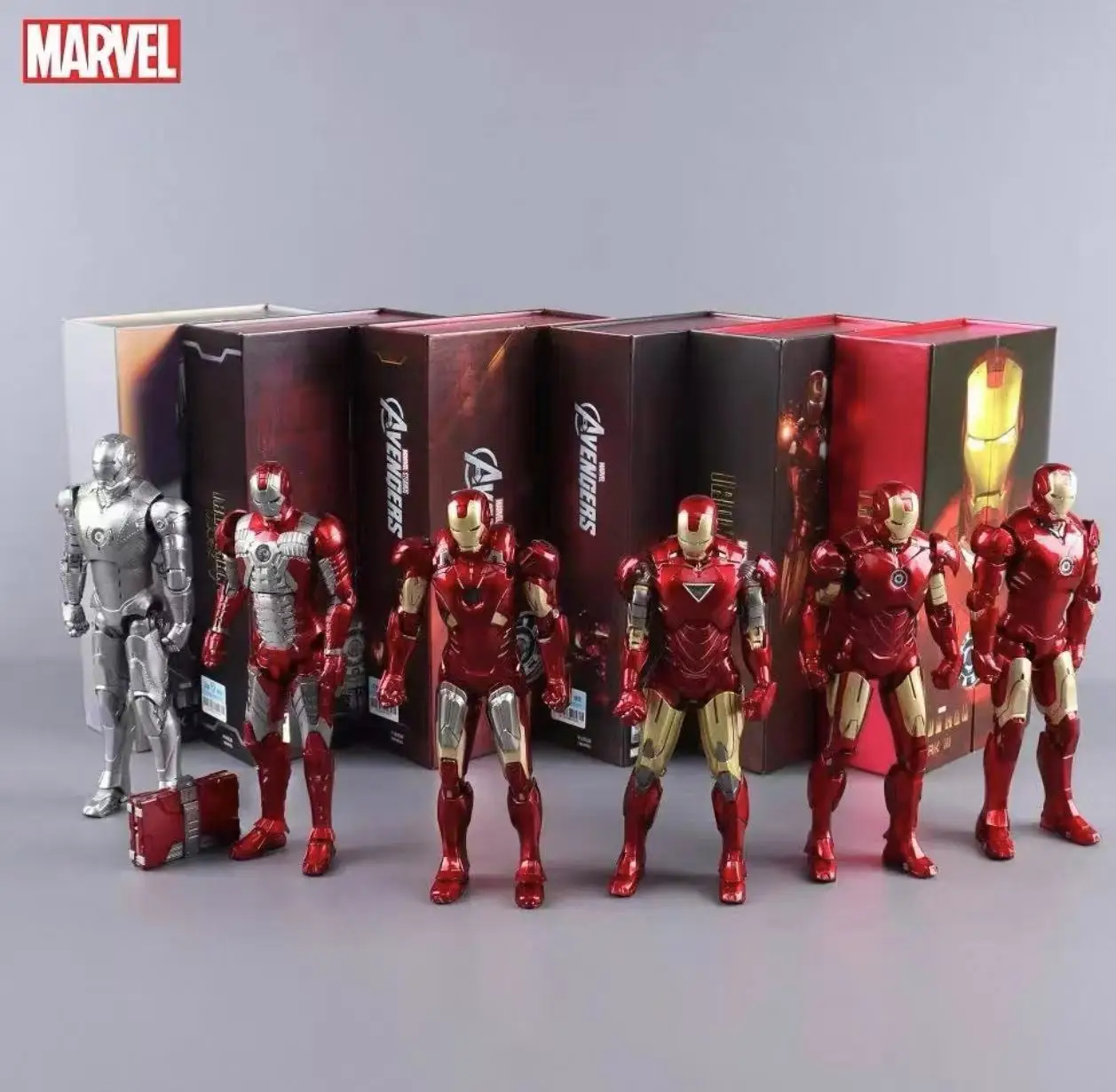 ZD Toys Iron Man Series articulación móvil MK1 MK2 MK4 MK5 MK6 MK7 MK17 MK21 MK33MK42MK434546 figura de acción de película 7 pulgadas MarkDolls