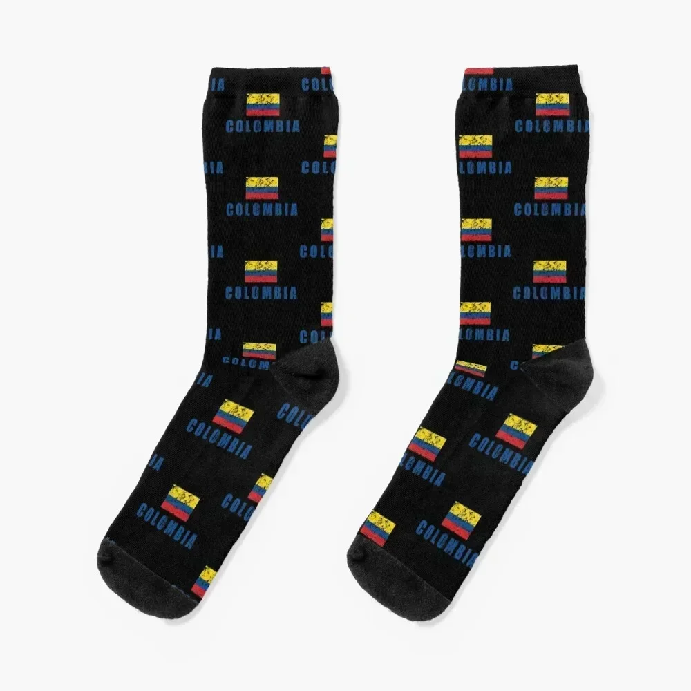 

Colombian flag Socks christmas gift Non-slip Stockings Stockings compression Men's Socks Women's