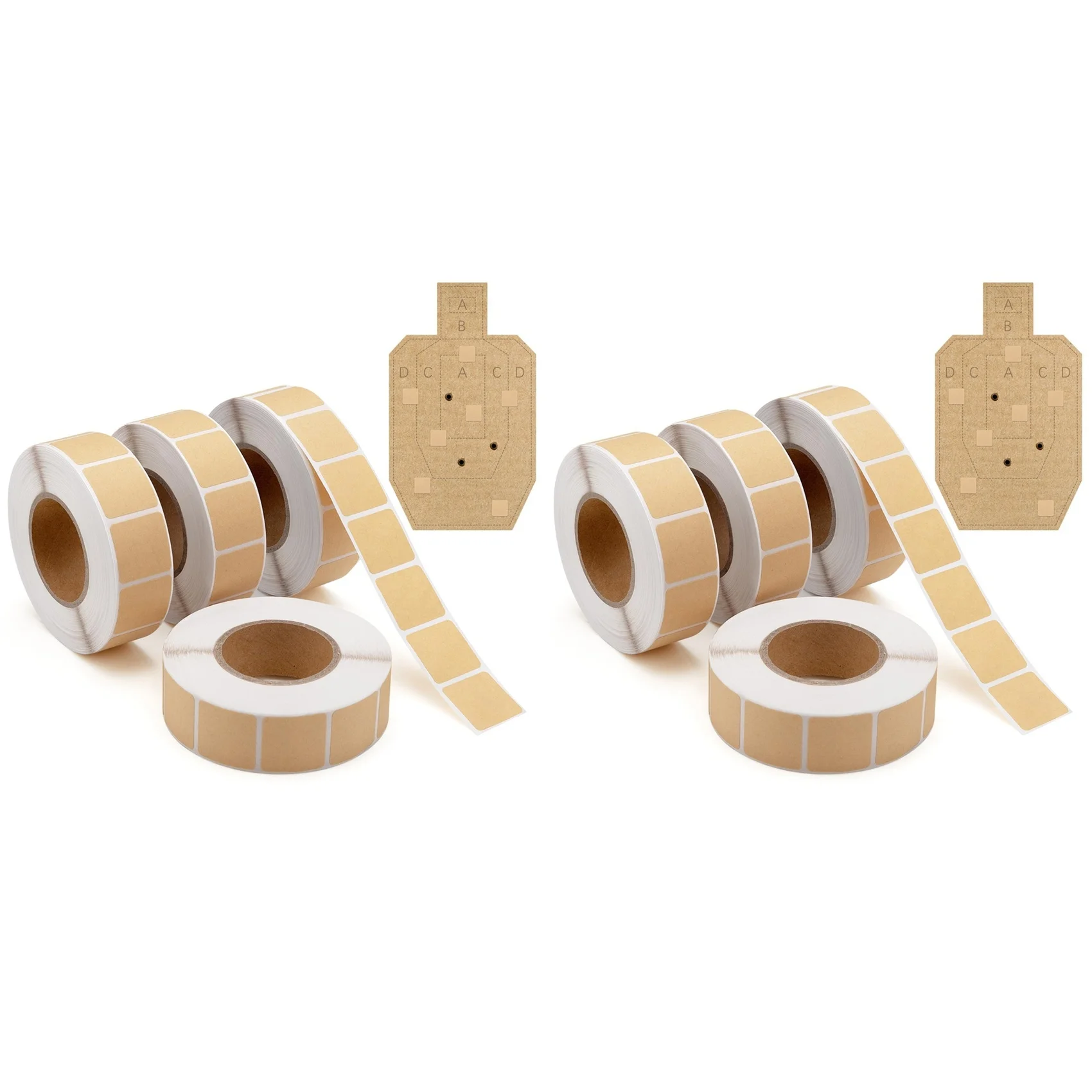 

F-F 8000 штук, 0,87-дюймовая лента для маркировки мишеней, портативный рулонный дизайн, самоклеящиеся наклейки для маркировки и ремонта мишеней