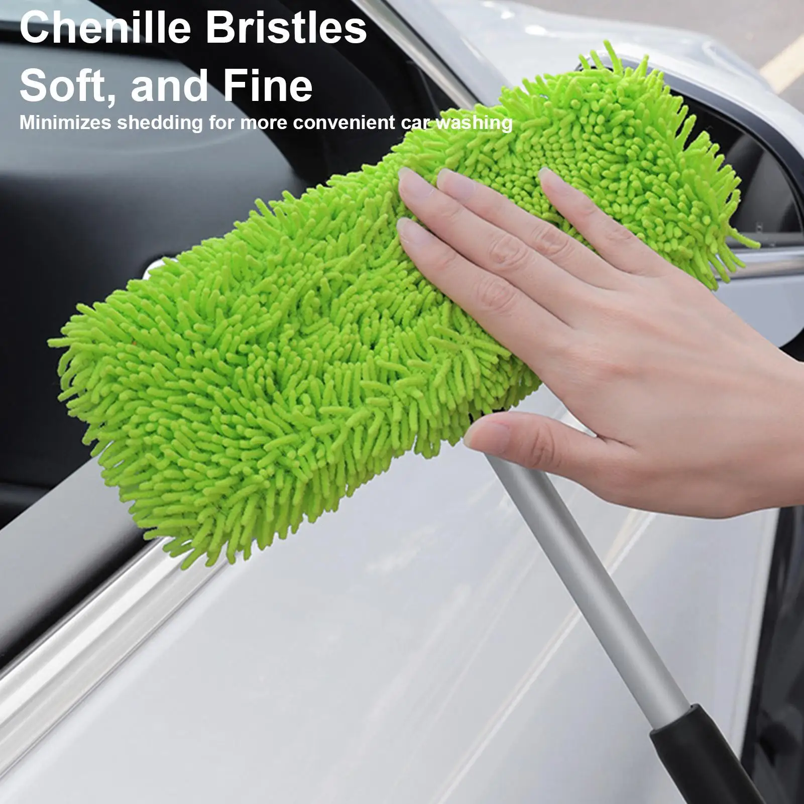 

Car wash telescopic aluminum alloy car cleaning brush Windshield Cleaner Tool Car Wash Mop Retractable Brush Frost Removal