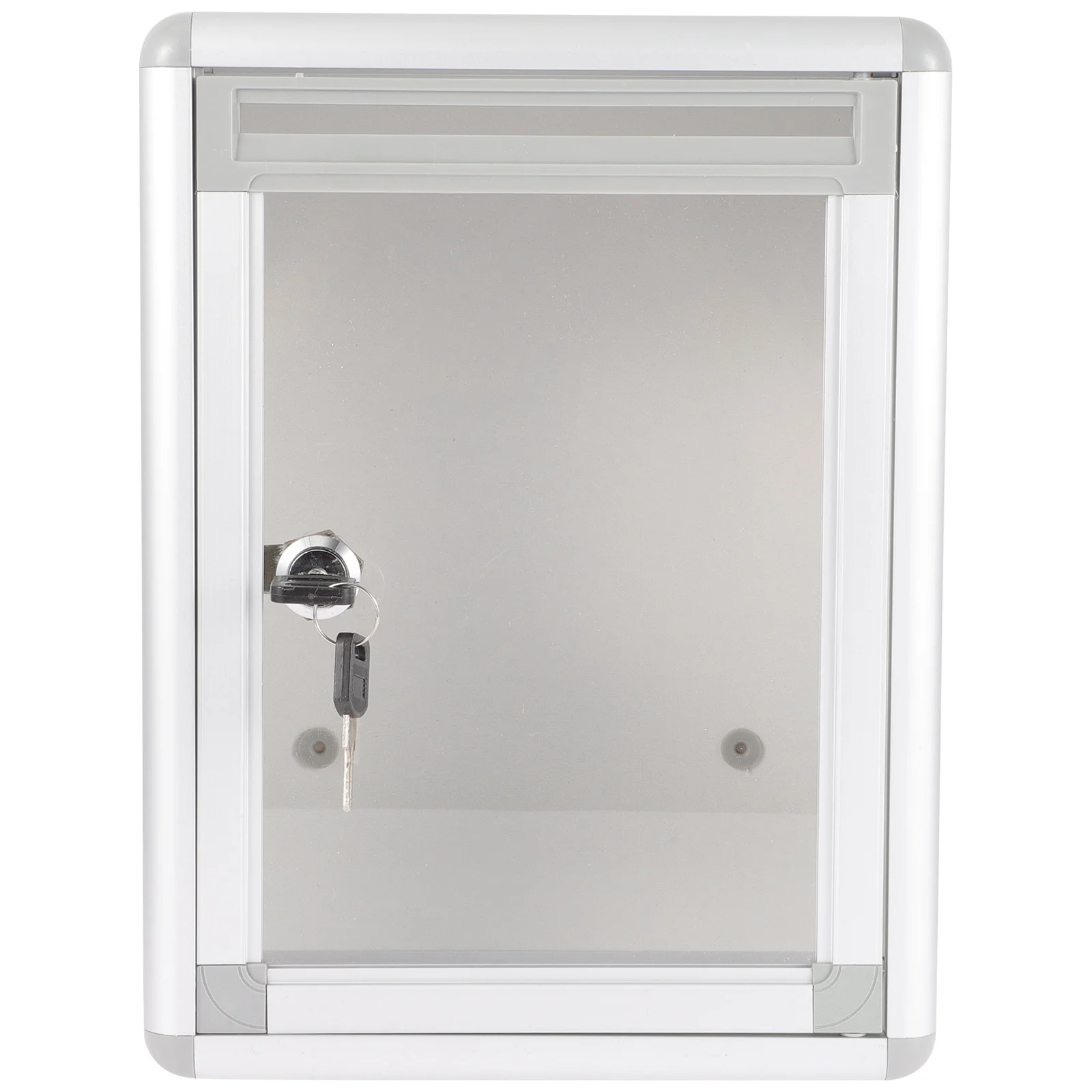 Wall Mount Locking Mailbox Aluminum Alloy Suggestion Security Lock Outdoor Indoor Use Public Complain Box Voting Storage