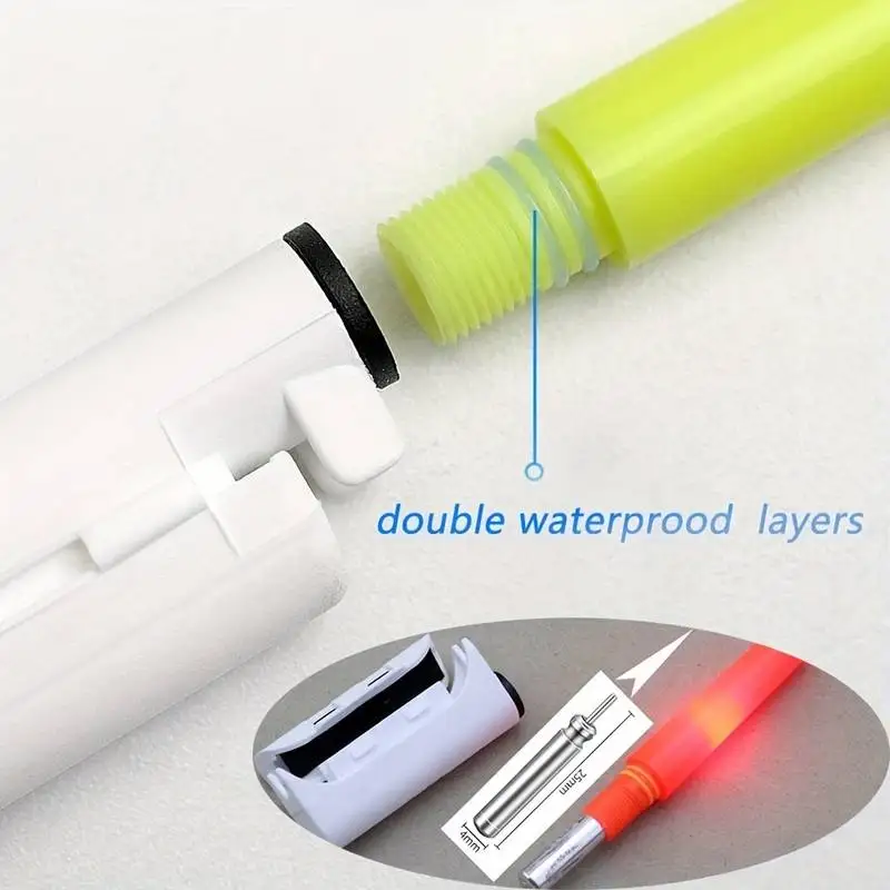Fishing Electronic Rod Luminous Float Stick Light, CR425 3.6V LithiumBattery LED Removable UsB Charge Waterproof Night Tackle