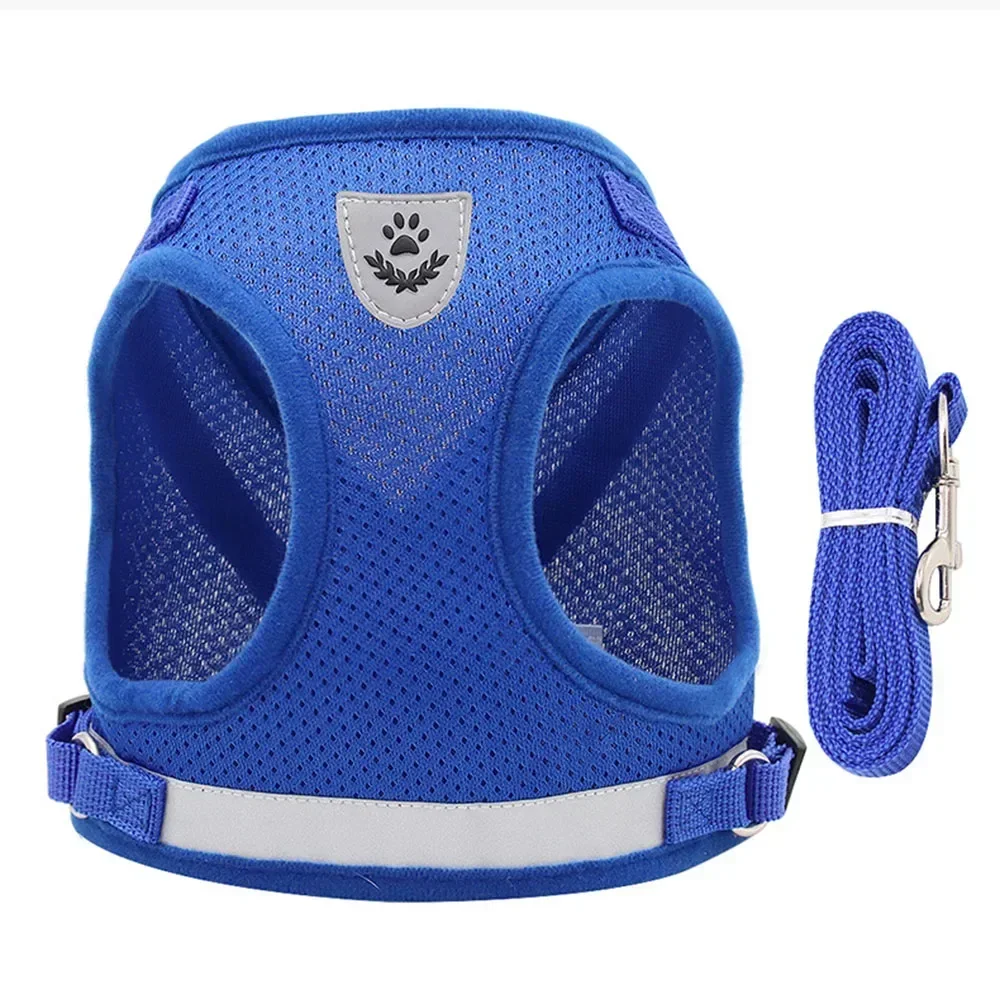 Katzen-Geschirr- und Leinen-Set, Verstellbares Reflektierendes Ausbruchsicheres Haustier-Geschirr, Kleines Hundehalsband, Zubehör für Kleine Hunde und Katzen – Detail 18