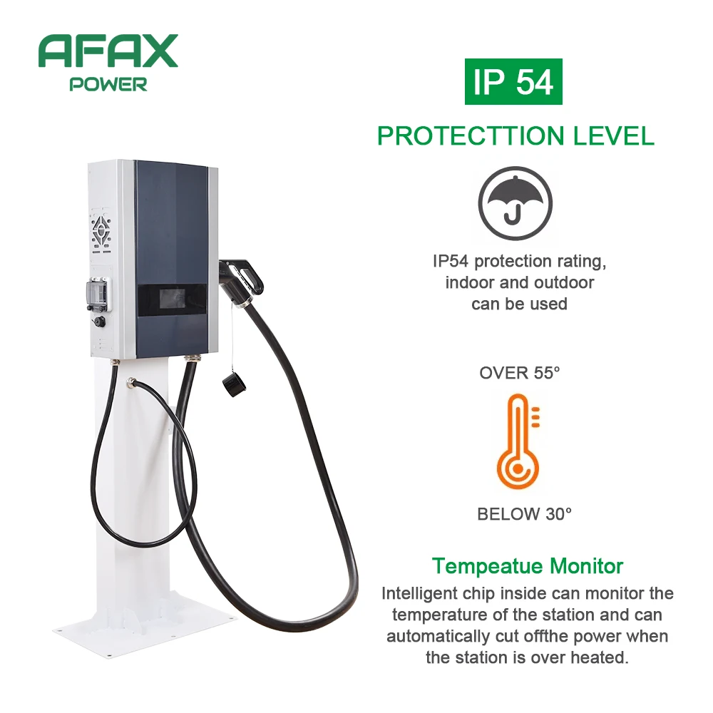AFAX DC 30KW Electric Vehicle DC Charging Station Wall Mounted Intelligent Charging Post Electric Vehicle Charger