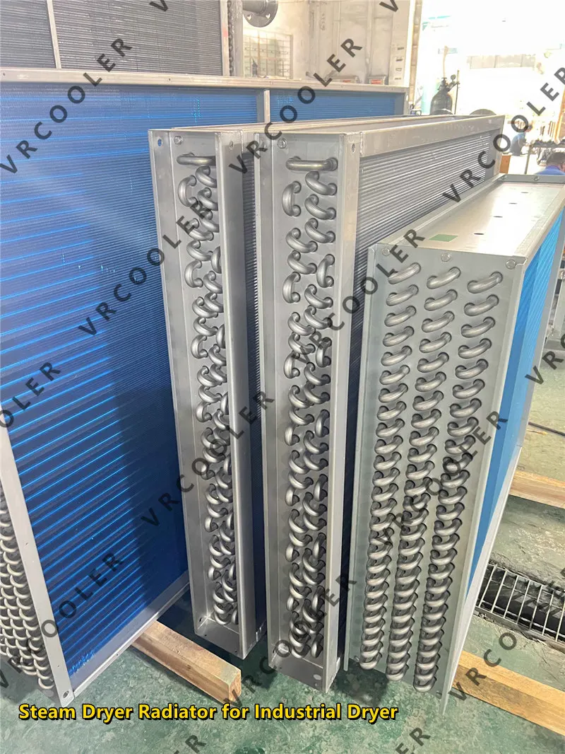 Finned Tube Steam Air Heater Coil For Rotary Dryer Sugar Processing Hot Air Heating System