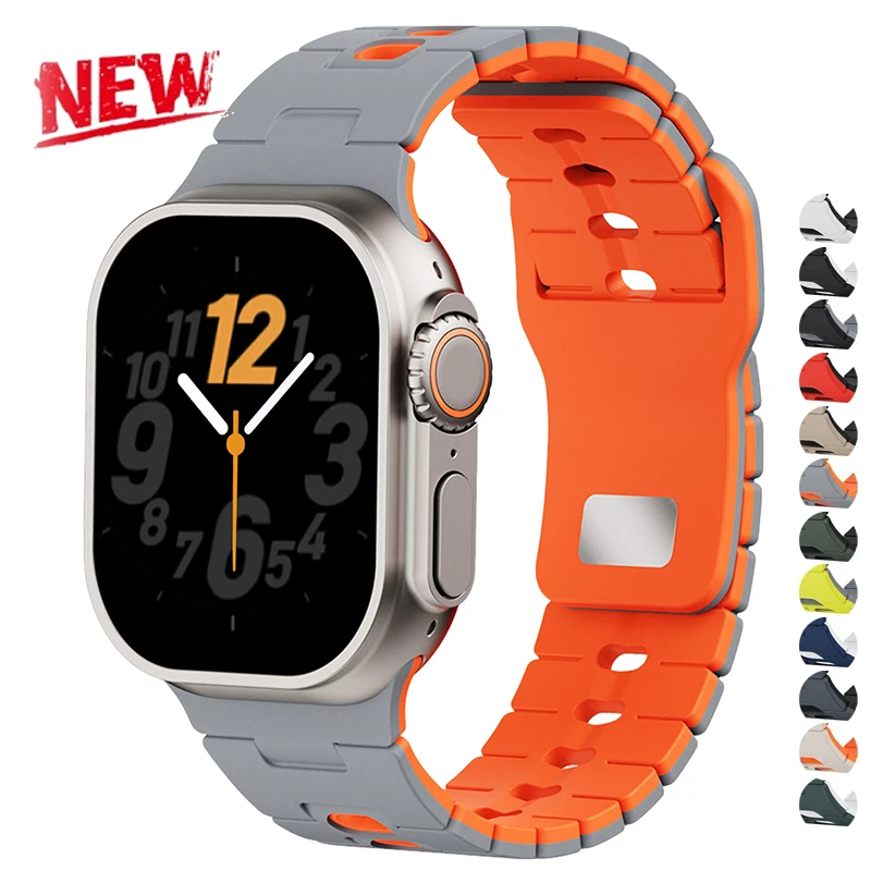 Silikonarmband für Iwatch Serie 11 10 9 8 7 6 5 4 SE3 Ultra 1 2 3 Sportarmband für Apple Watch 49mm 46 45mm 44mm 42 38 41mm 40mm
