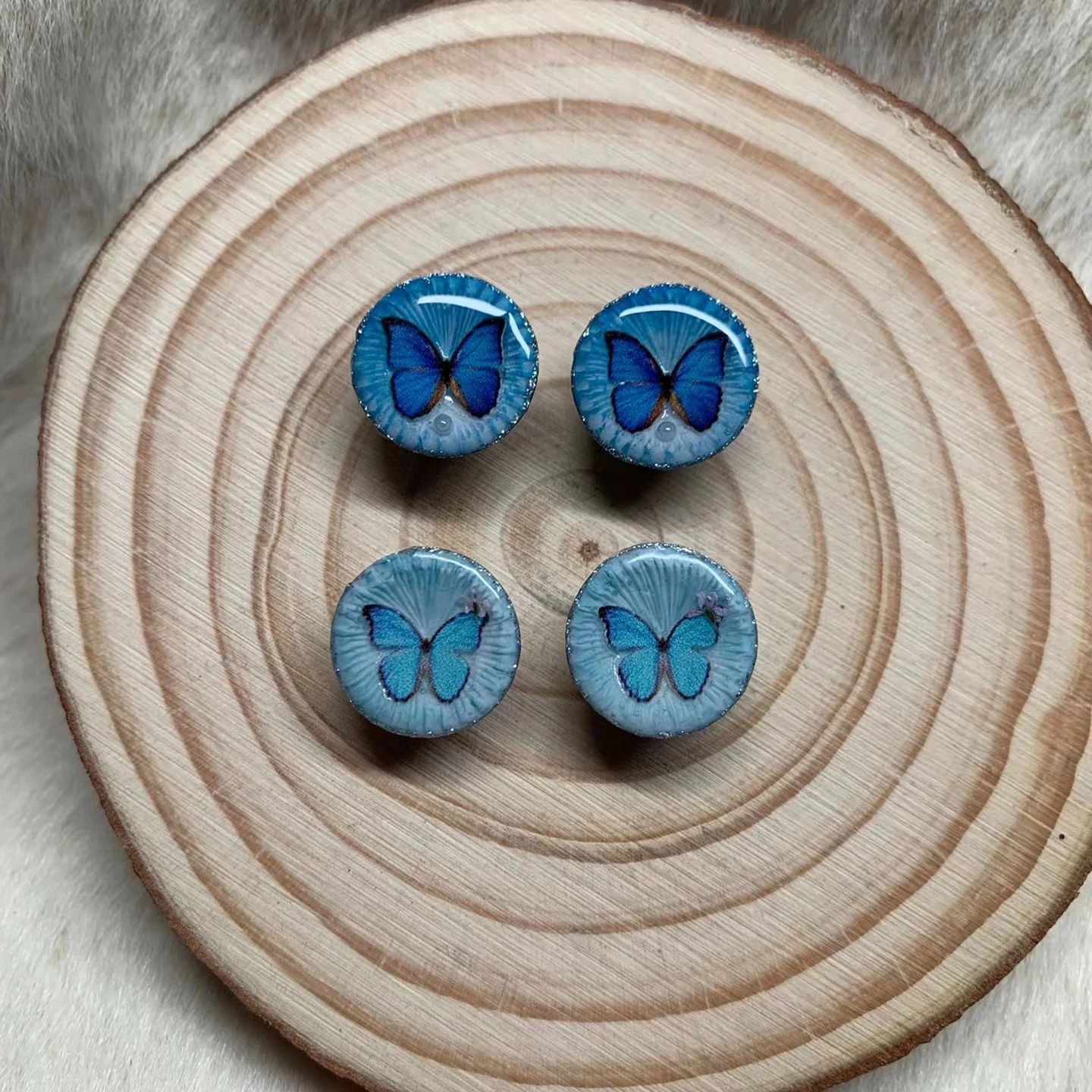 ブライスアイチップ瞳孔アイパターン薄いアイチップブライス人形に適した手作り人形アクセサリーおもちゃギフト光沢のあるアイピース