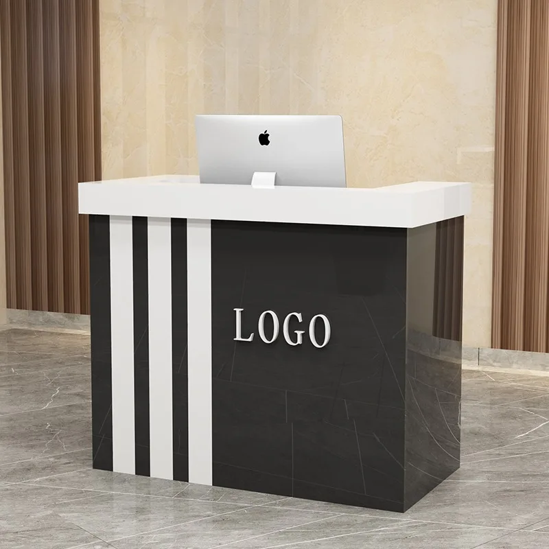 

Simple Hair Salon Reception Desks Modern Luxury Reception Desk Counter Office Decorations Recepcion Desk Commercial Furniture