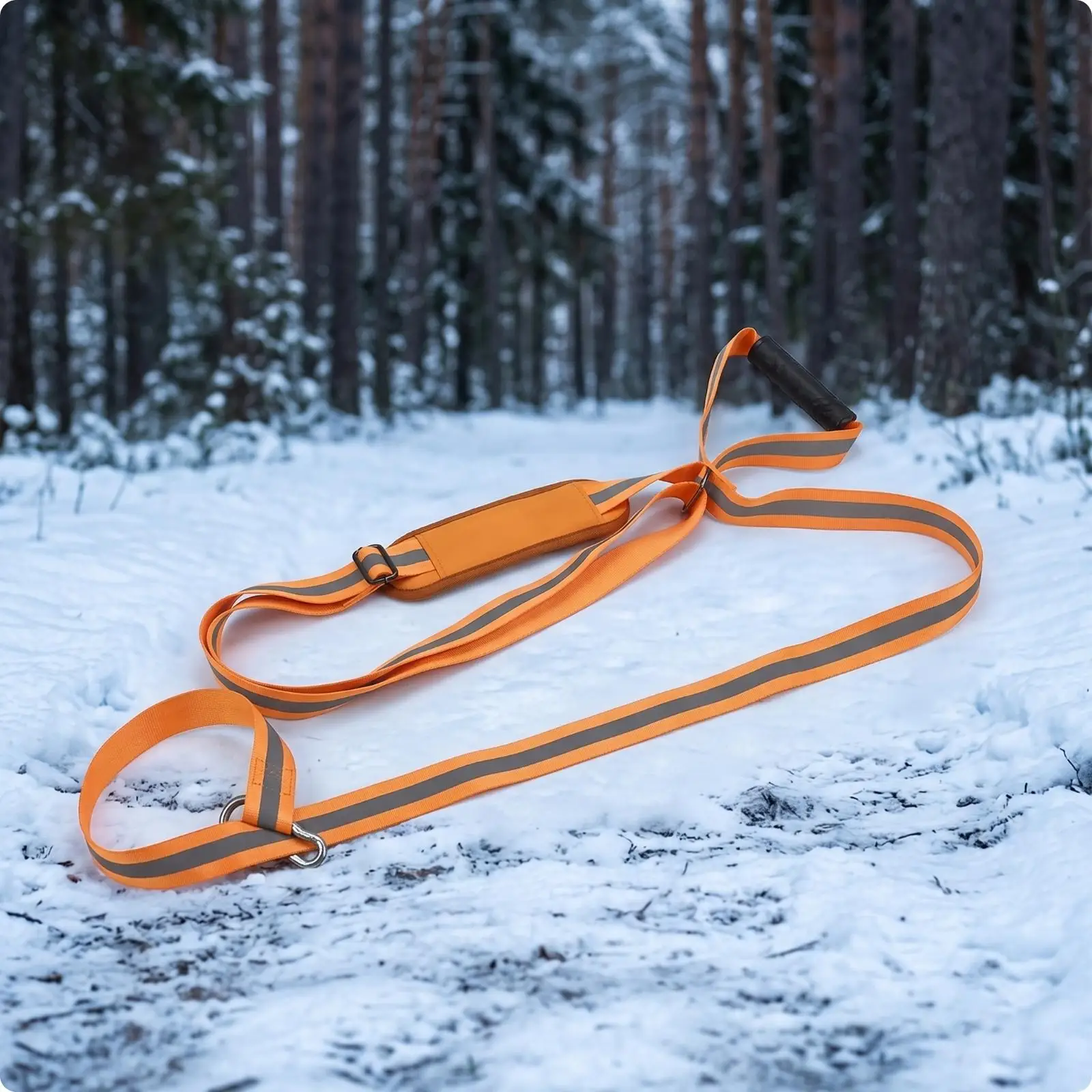 Versatile Game Hauling Rope for Deer Hunting Accessories Comfortable Shoulder Pad Rugged Metal Clip for Outdoor Use - view 2