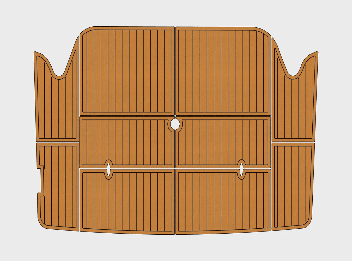 

2001 Regal 2760 1/4" 6mm EVA foam Non-Slip PVC Teak Decking marine Mat seadek gatorstep carpet Marine Floor