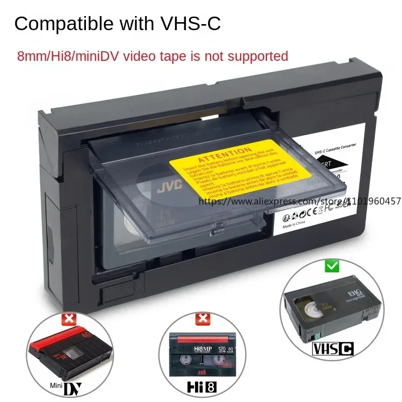 كاسيت آلي لكاميرات الفيديو vhs-c svhs ، كاسيت آلي ، 8 محول/minidv/hi8