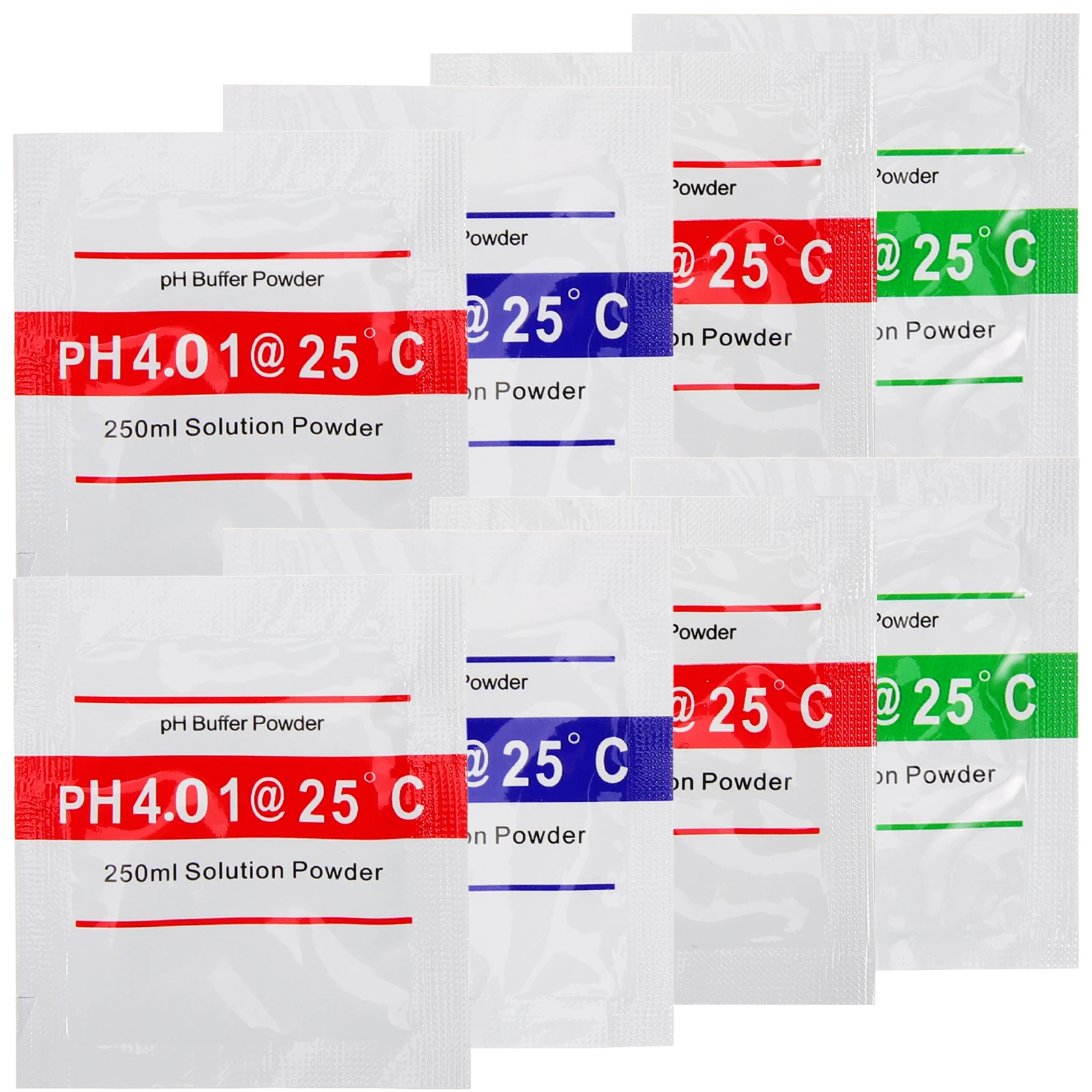 

8pcs PH Buffer Powder Calibration 01 6 86 9 18 Portable Recalibration for Meter Water Aquarium Pool Spa Testing