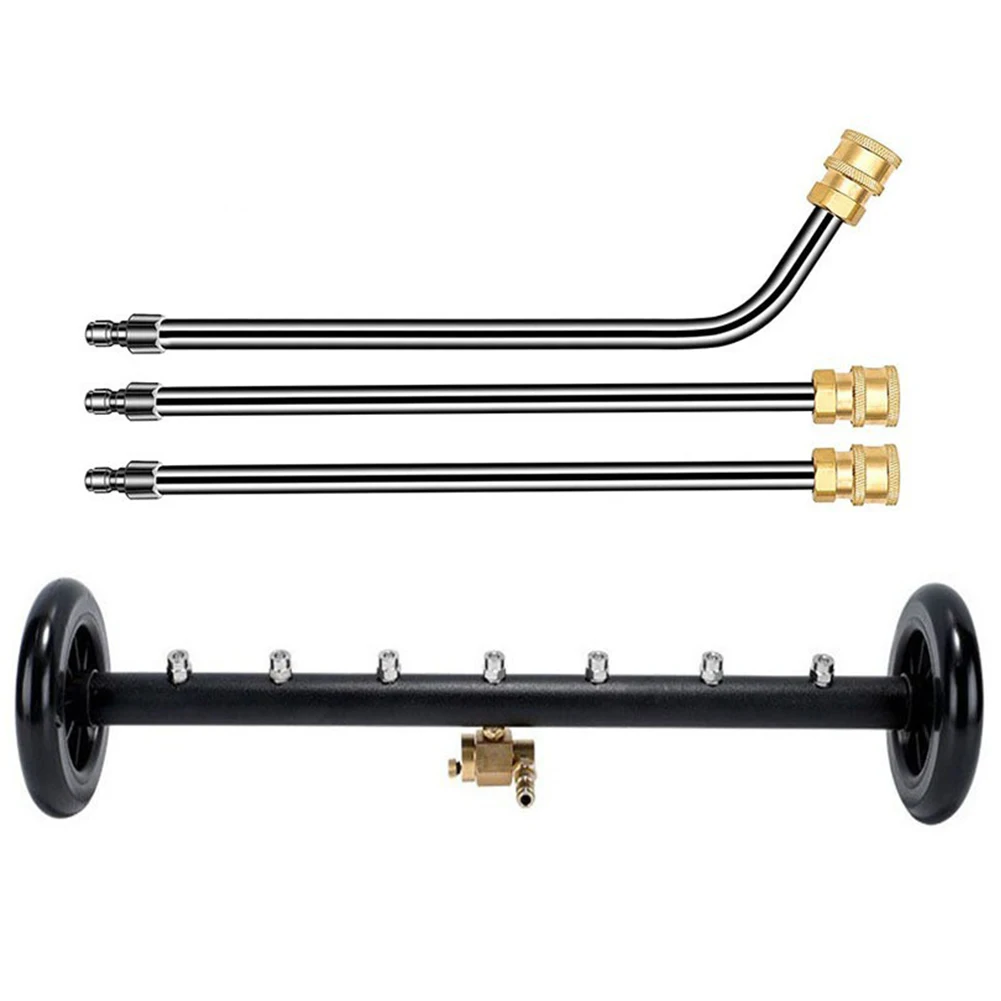 22 Inch Undercarriage Surface Cleaner Extendable 3-Wand Car Chassis High Pressure Washer 4000 PSI Underbody Cleaning Water Broom